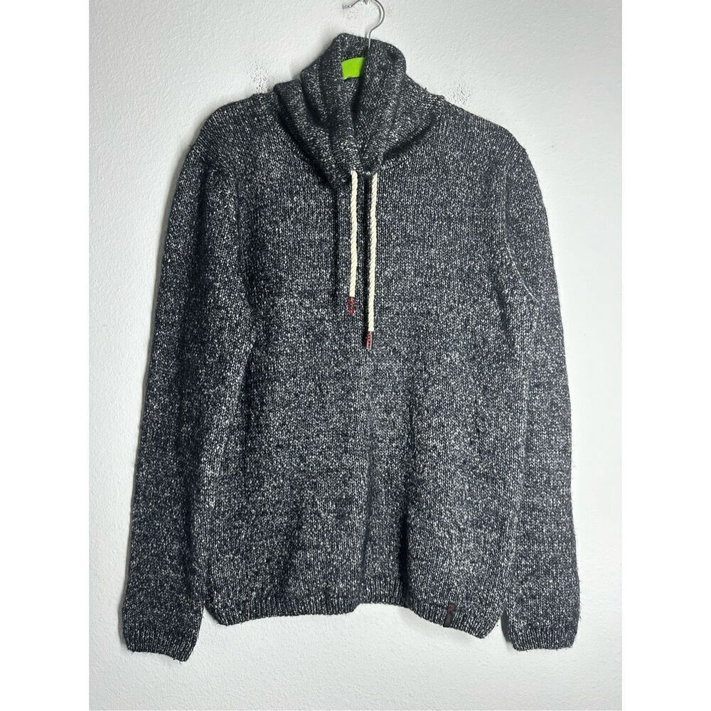 Cinque Men’s Wool Blend Sweater Turtleneck Black White Size M See Description